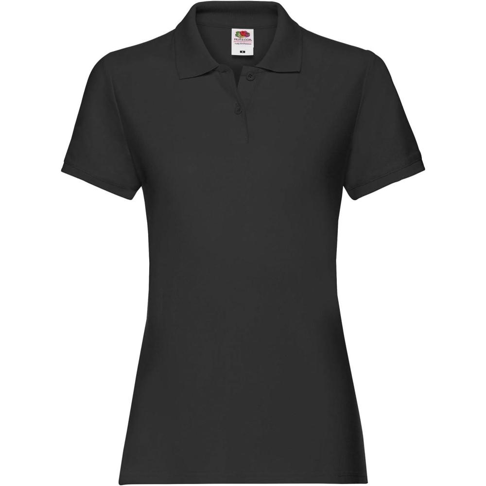 image:imageFruit of The Loom Polo Premium Lady Fit FemmeNoir