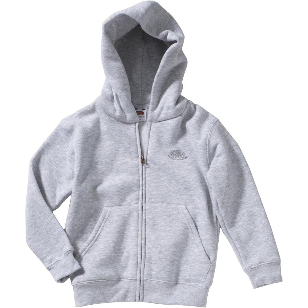 image:imageFruit of the Loom 620450 SweatShirt Capuche Mixte EnfantGris Grau 94 Graumeliert