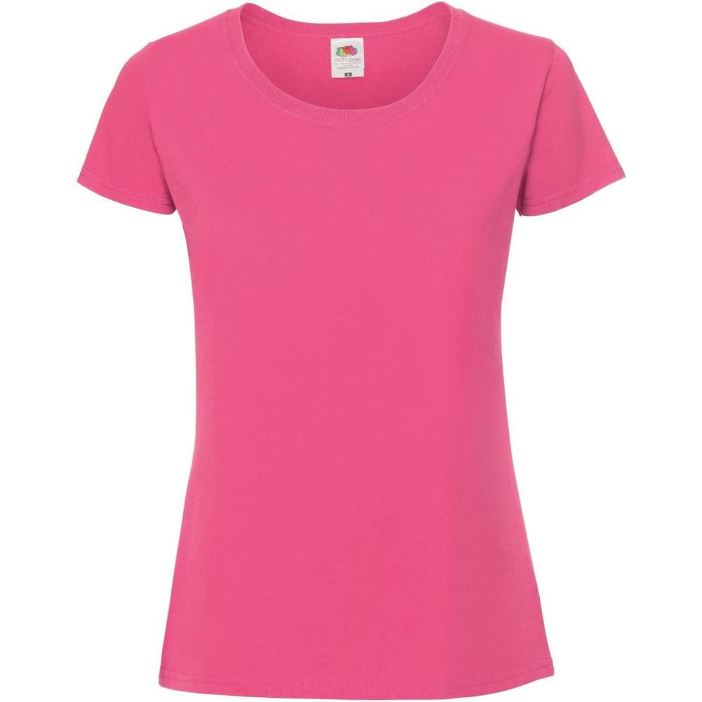 image:imageFruit of the Loom TShirt ajust de qualit FemmeFuchsia