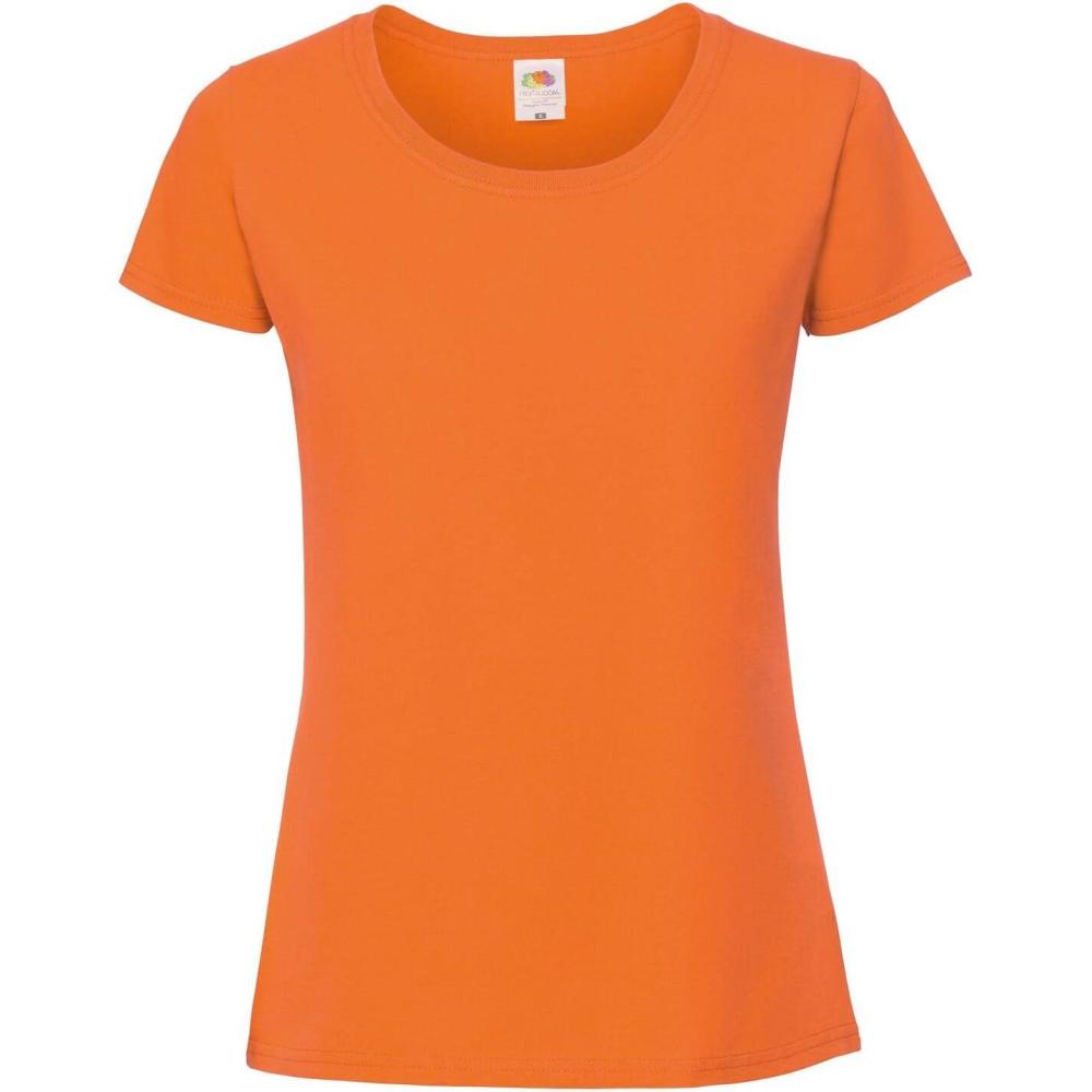 image:imageFruit of the Loom TShirt ajust de qualit FemmeOrange