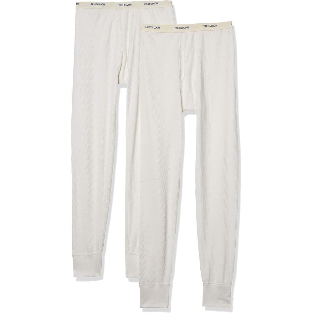image:imageFruit of the Loom Couche de Base infrieure HommeNaturelNaturel Lot de 2