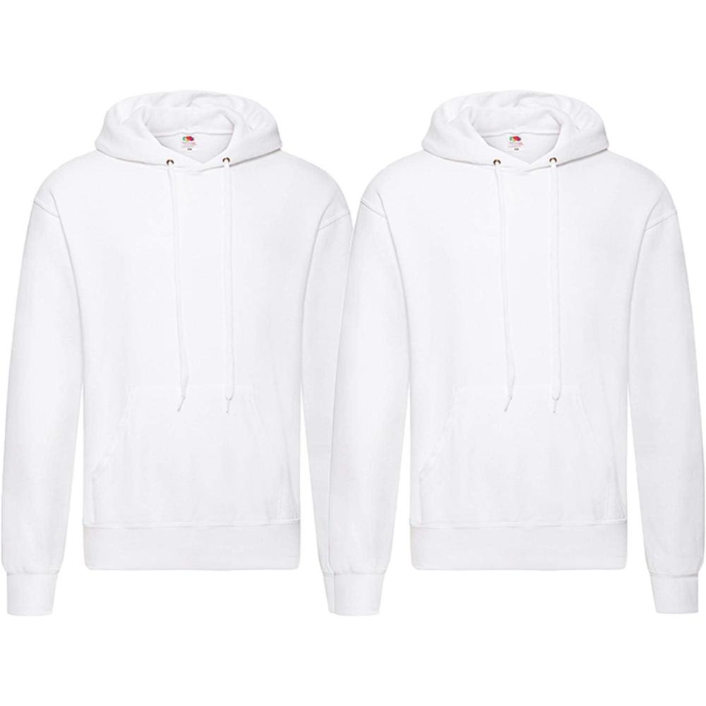 image:imageFruit of the Loom Lot de 2 Sweat Capuche pour Homme S M L XL 2XL 3XL Large