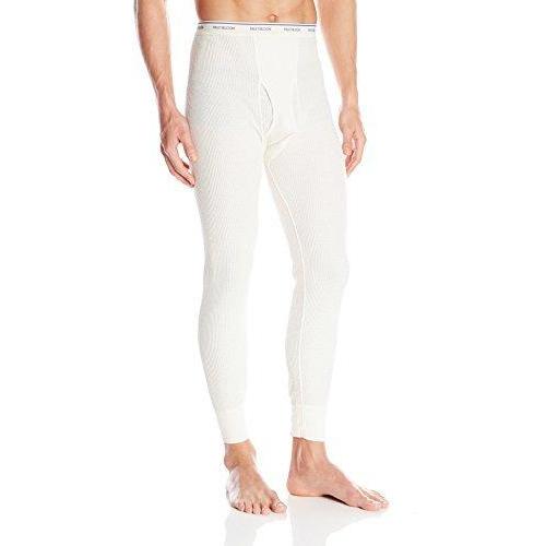 image:imageFruit of the Loom Mens Classics Midweight Waffle Thermal Underwear Bottoms 1 ampamp 2 Packs Natural XLarge