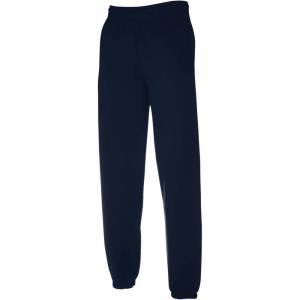 Fruit of The Loom Eversoft Fleece Sweatpants – Pantalon de survêtement – Eversoft Pantalon de survêtement en Polaire avec Poches, évacuation de l&rsquo;humidité et Respirant, Tailles S à 4X – Homme(1 X Deep Navy Elastisch + 1 Hl Kauf Notizblock)