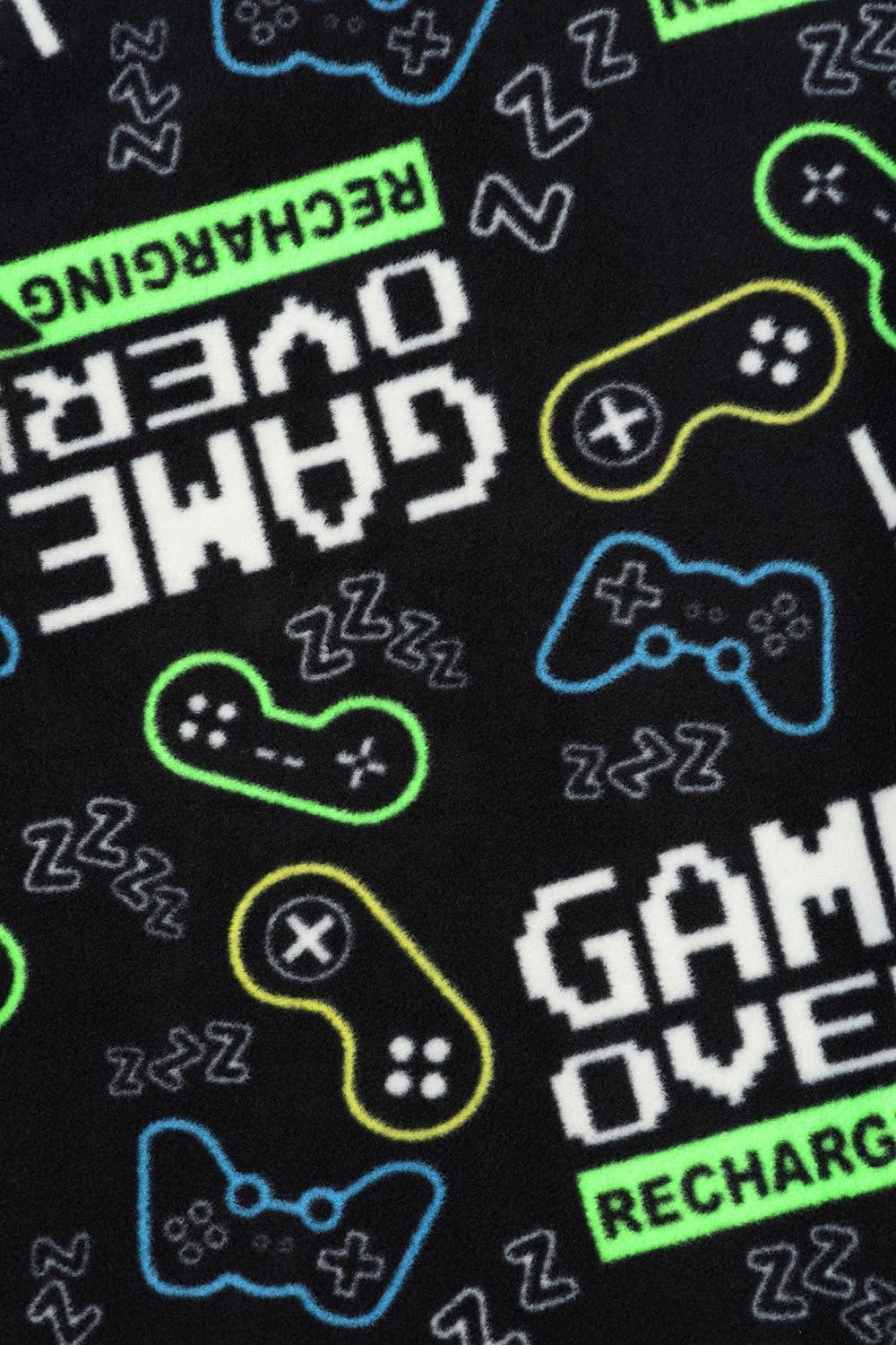 image:imagePyjama long en polaire Game Over pour garon