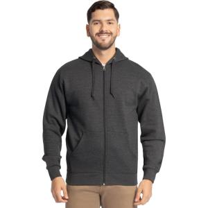 Fruit of The Loom Eversoft Fleece Sweatshirts & Hoodies Eversoft Polaire Sweatshirts & Sweats à Capuche Homme(Fermeture Éclair Intégrale – Noir Chiné)