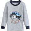“ Vaisseau Spatial ”Pyjama Deux-pièce, graçons et Filles, 100% de Coton (Groupe d’âge : 2-11 Ans)(Camion123)