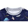 “ Vaisseau Spatial ”Pyjama Deux-pièce, graçons et Filles, 100% de Coton (Groupe d’âge : 2-11 Ans)(Étoile)