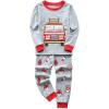 “ Vaisseau Spatial ”Pyjama Deux-pièce, graçons et Filles, 100% de Coton (Groupe d’âge : 2-11 Ans)(Camion Rouge)