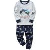 “ Vaisseau Spatial ”Pyjama Deux-pièce, graçons et Filles, 100% de Coton (Groupe d’âge : 2-11 Ans)(Camion123)